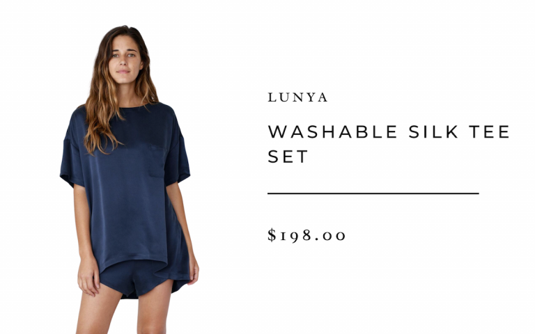 Lunya Washable Silk Tee Set