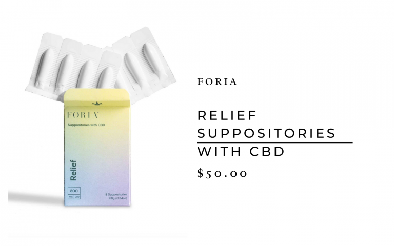 Foria suppositories with CBD