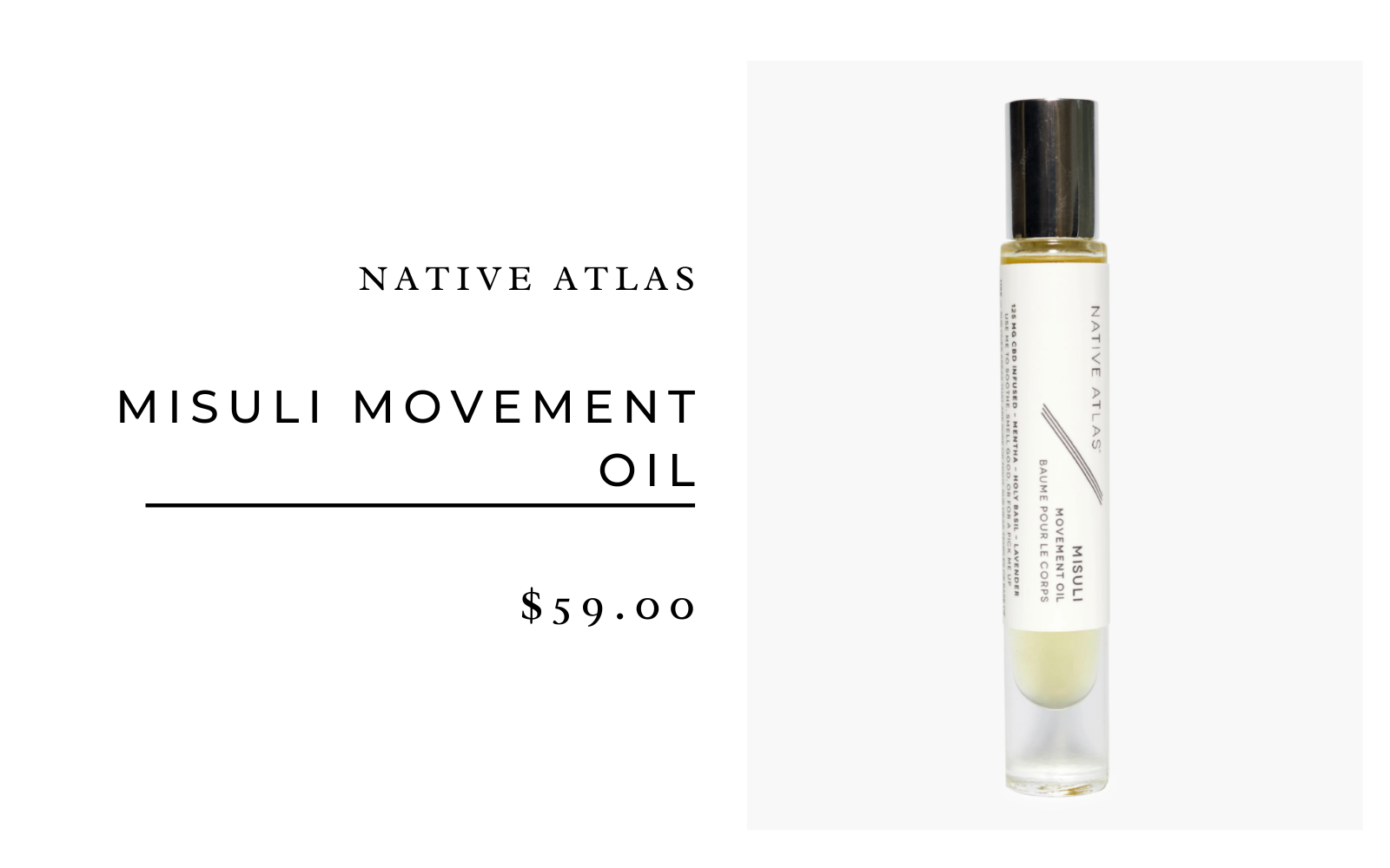 Native Atlas Misuli Movement Oil 