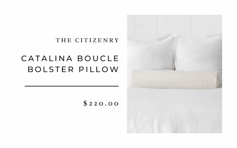Catalina Boucle Bolster Pillow