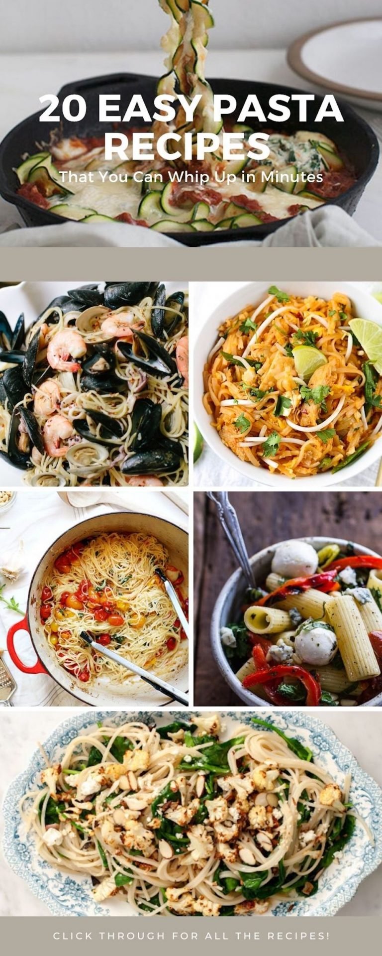 20 Easy Pasta Recipes You Can Whip Up in Minutes