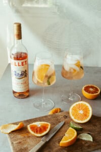 Lillet rosé spritz