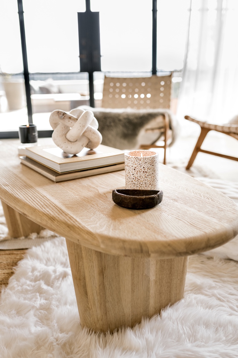light wood coffee table styling ideas neutral living room