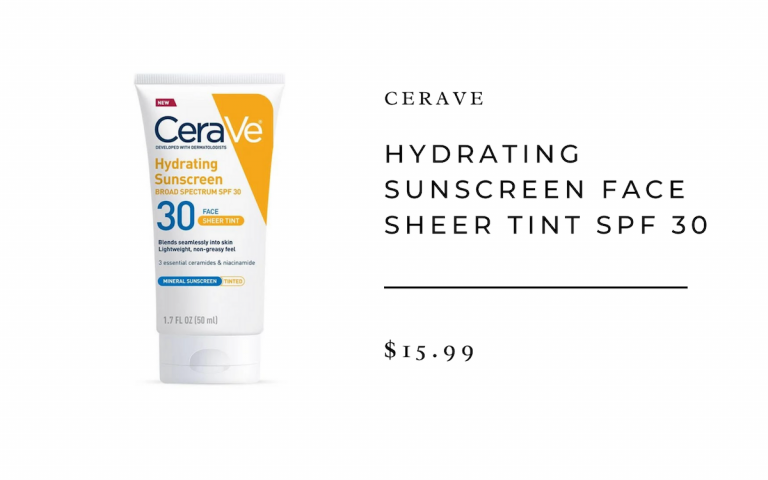 Cerave Hydrating Sunscreen Face Sheer Tint SPF 30