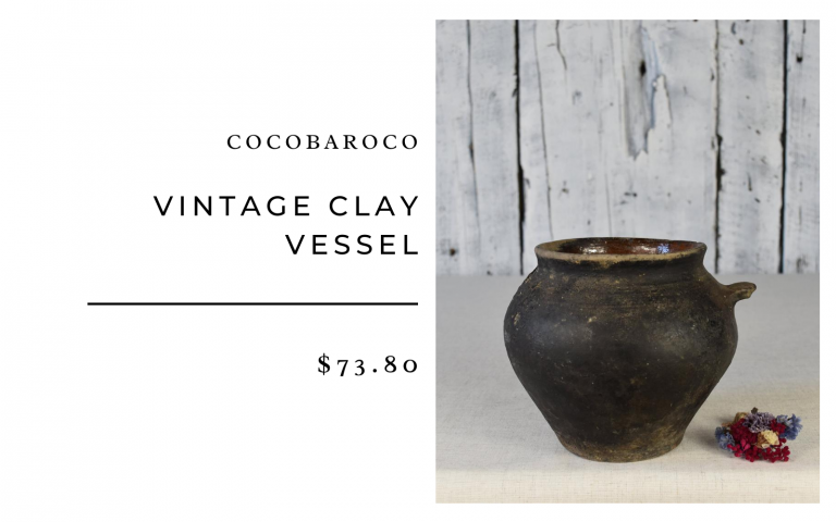 Cocobaroco Vintage Clay Vessel