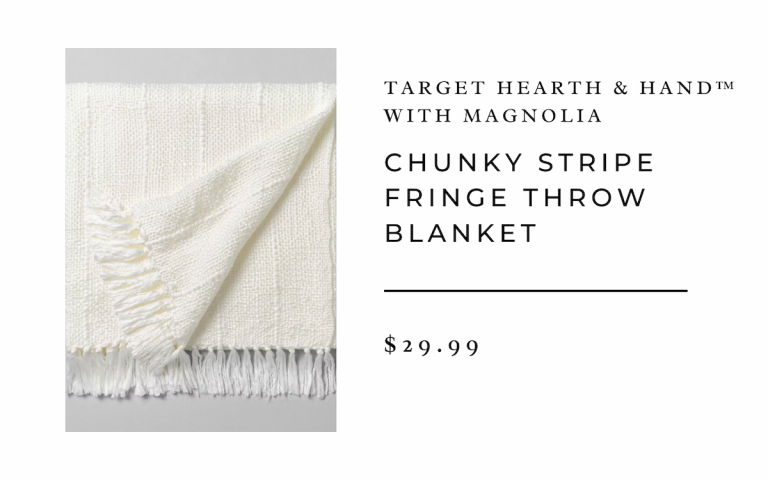 Chunky Stripe Fringe Throw Blanket - Hearth & Hand™ with Magnolia