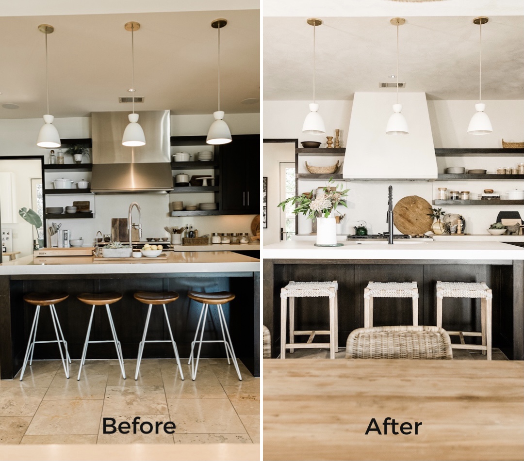 Kitchen Before After toronto 2022