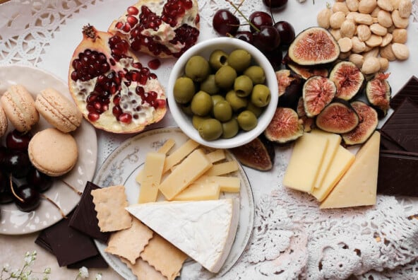 valentines day cheeseboard for two - small batch cheeseboard