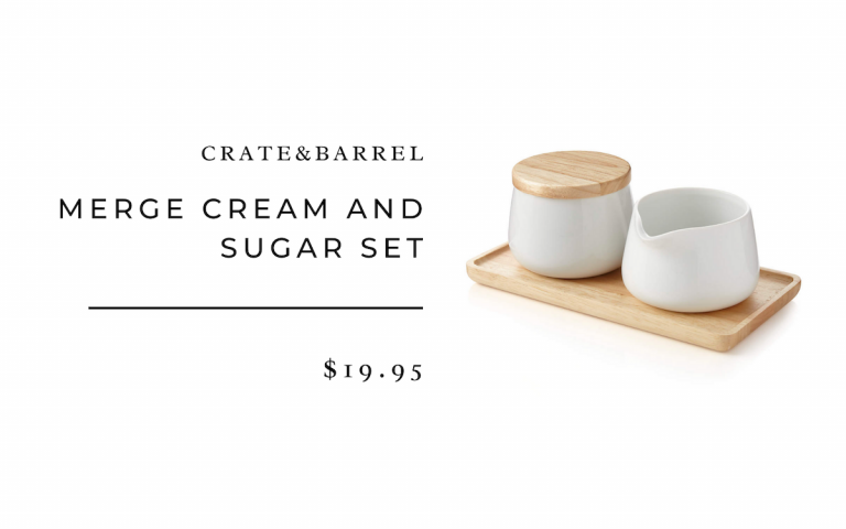 Crate&Barrel Merge Cream and Sugar Set