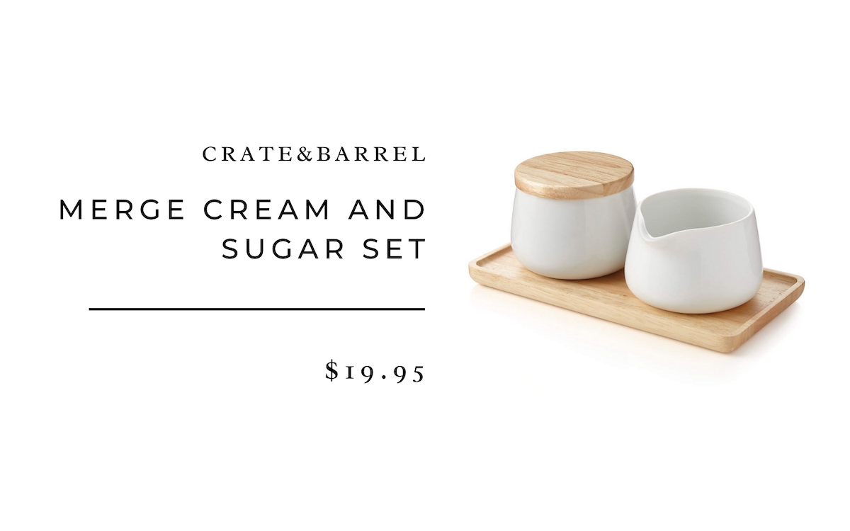 Crate&Barrel Merge Cream and Sugar Set