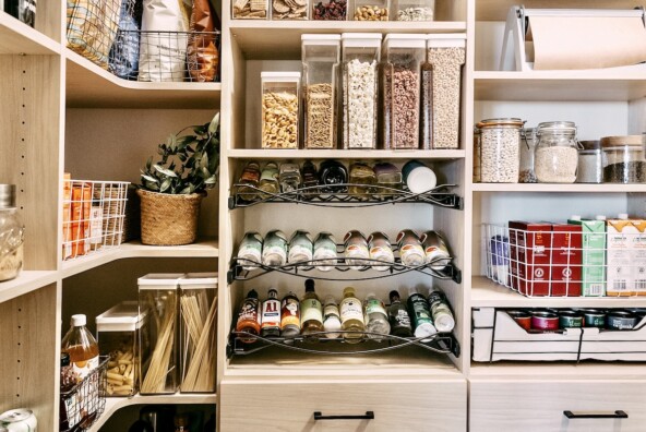 Camille Styles pantry organization system