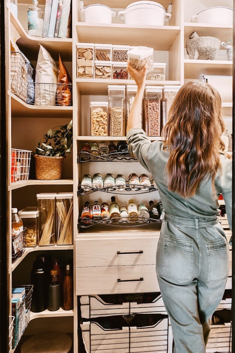 Camille Styles organized pantry - California Closets