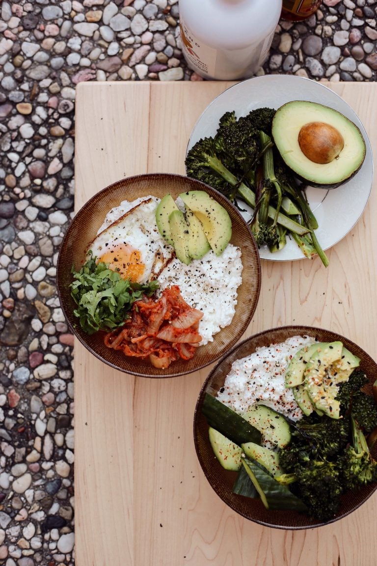 protein fresh cheese bowl for breakfast