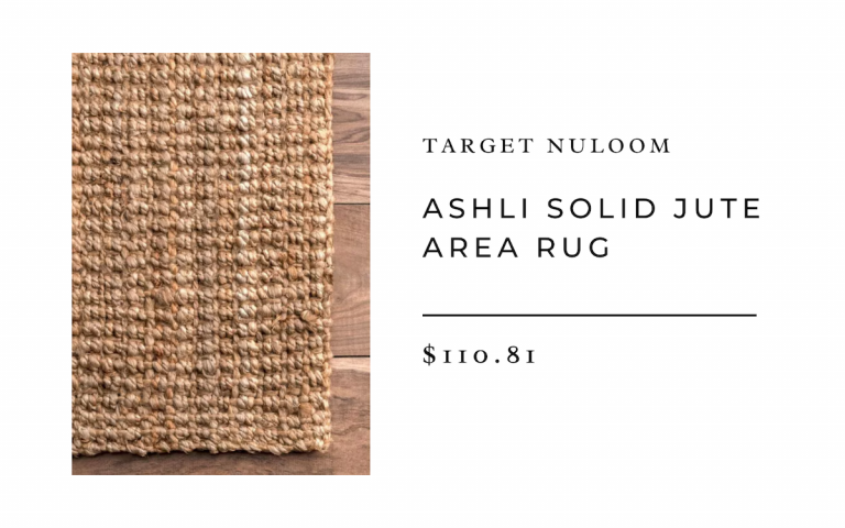 nuLOOM Ashli Solid Jute Area Rug