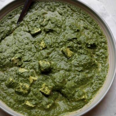 one pot meal saag paneer - indian recipe