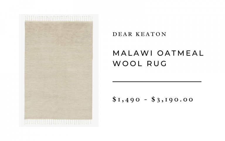 Dear Keaton Malawi Oatmeal Wool Rug