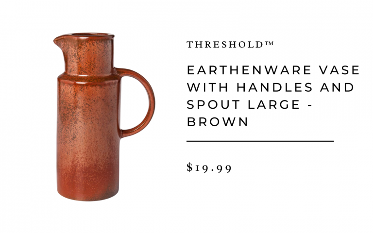 Earthenware Vase with Handles and Spout Large - Brown - Threshold™ 