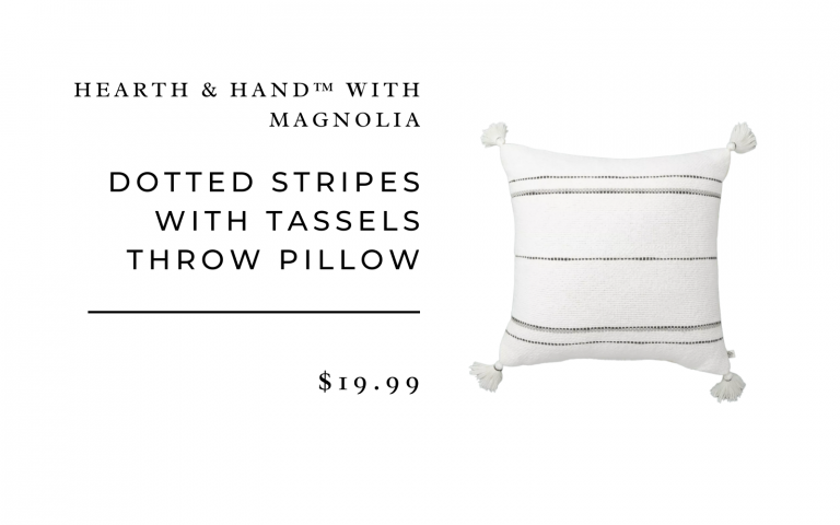 Dotted Stripes with Tassels Throw Pillow - Hearth & Hand™ with Magnolia