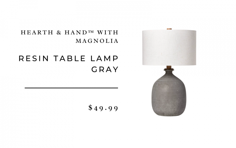 Resin Table Lamp Gray - Hearth & Hand™ with Magnolia 