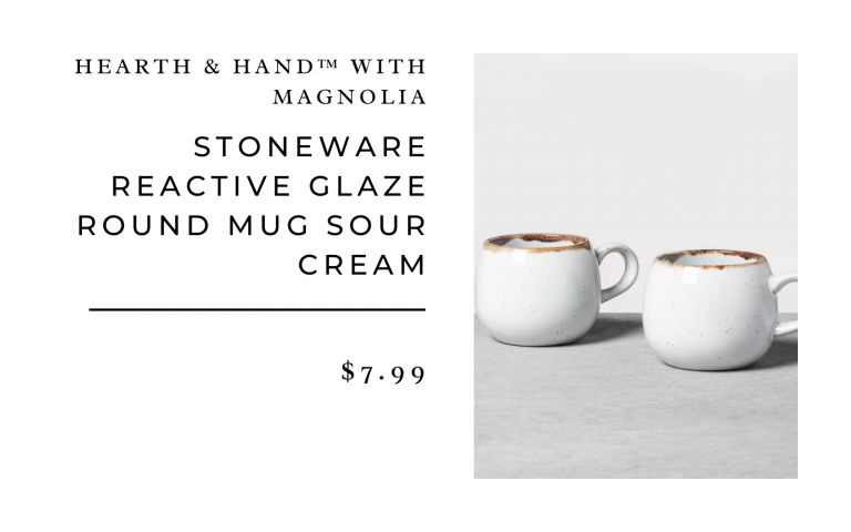 Stoneware Reactive Glaze Round Mug Sour Cream - Hearth & Hand™ with Magnolia 