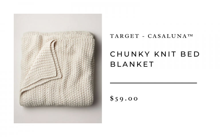 Target Chunky Knit Bed Blanket
