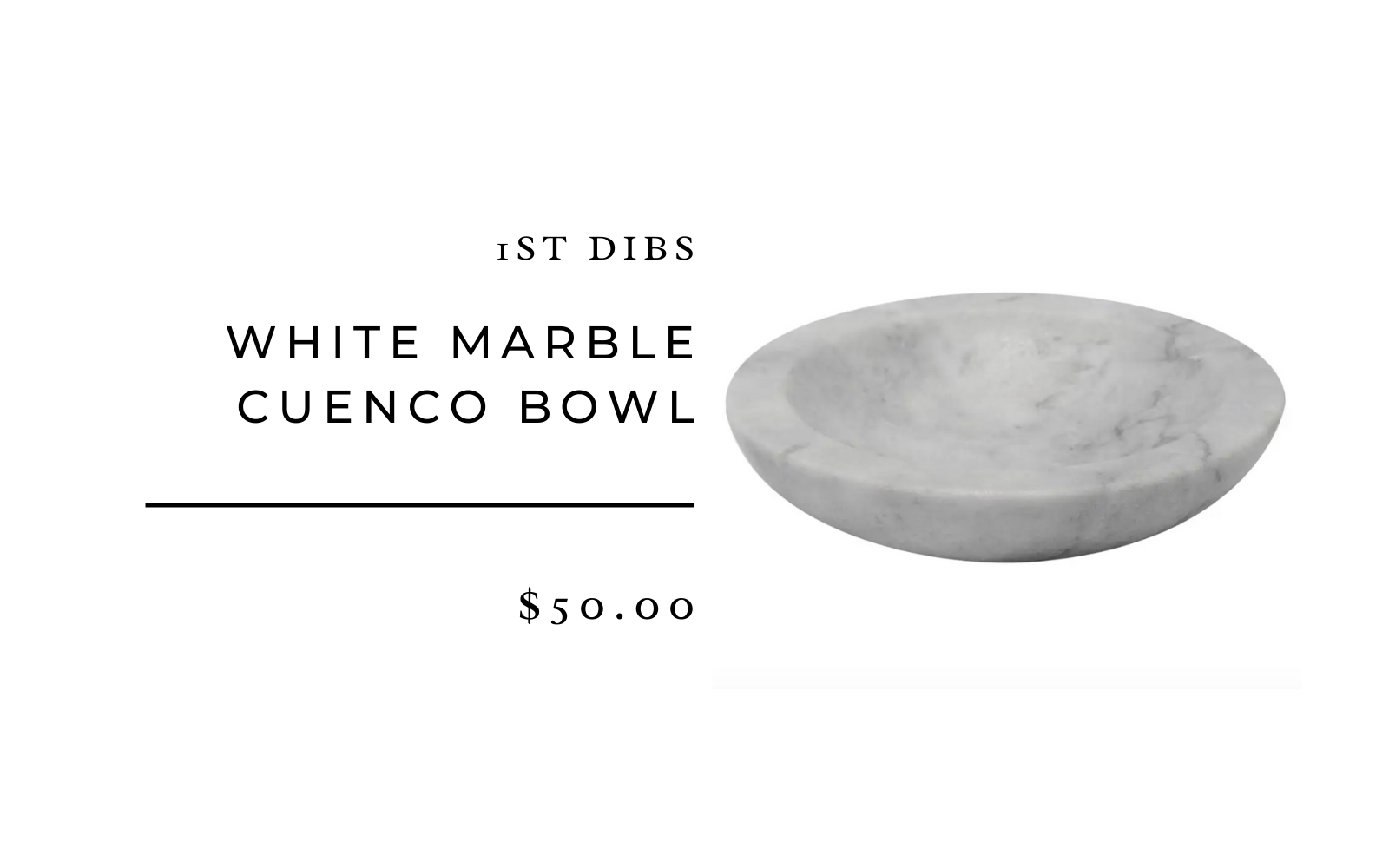 White Marble Cuenco Bowl