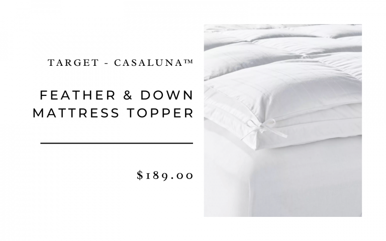 Target Casaluna Feather and Down Mattress Topper