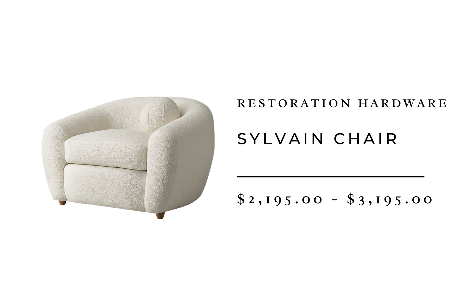 RH Modern Sylvain Chair