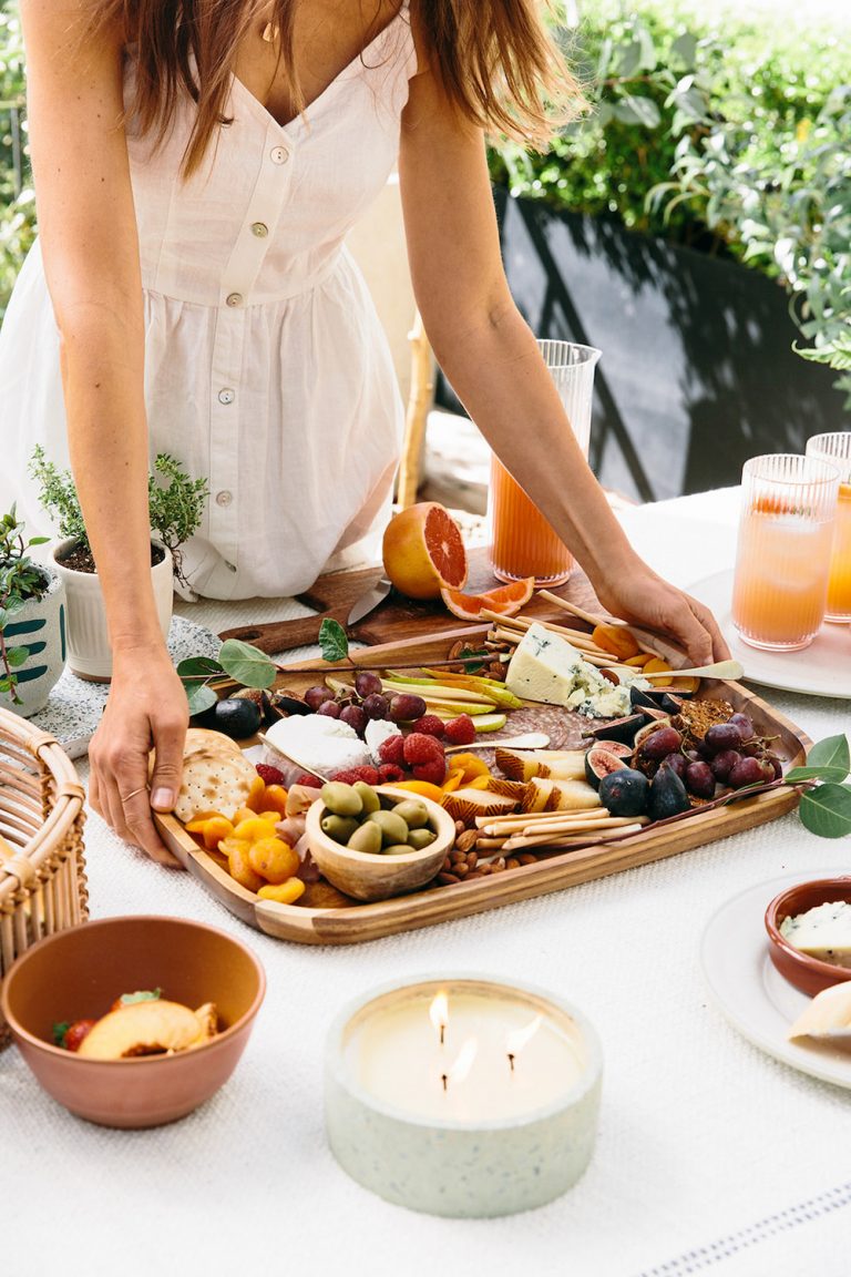 Cheese and Charcuterie Board for a Picnic