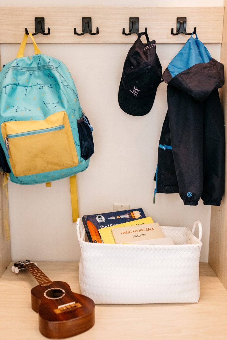 camille styles organized mudroom