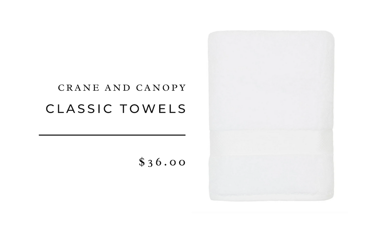 Crane and best sale canopy towels