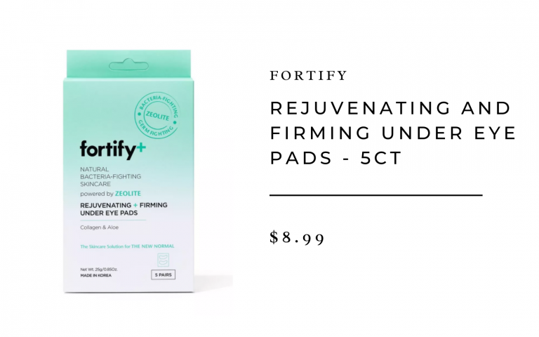 Fortify+ Natural Bacteria-Fighting Skincare Rejuvenating and Firming Under Eye Pads - 5ct/3.7oz