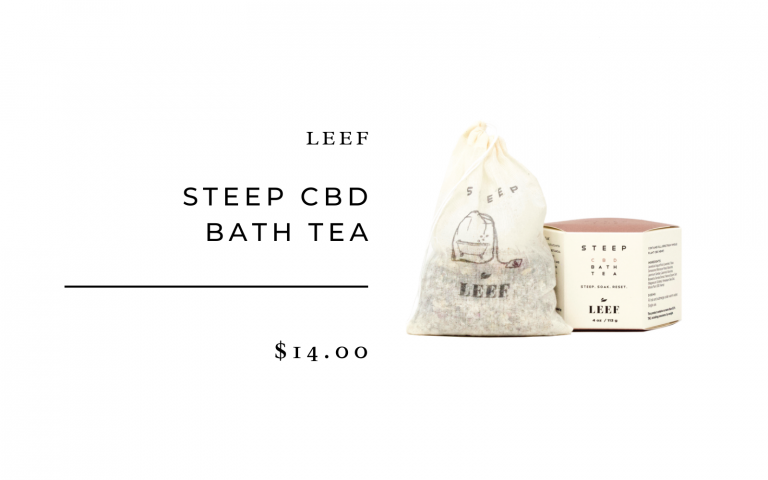 dry brush, cbd bath tea