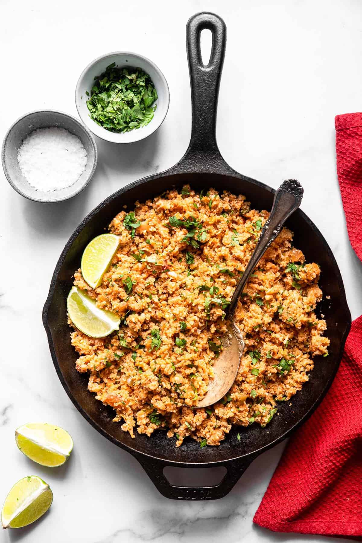 Keto Mexican Cauliflower Rice—Food Faith Fitness