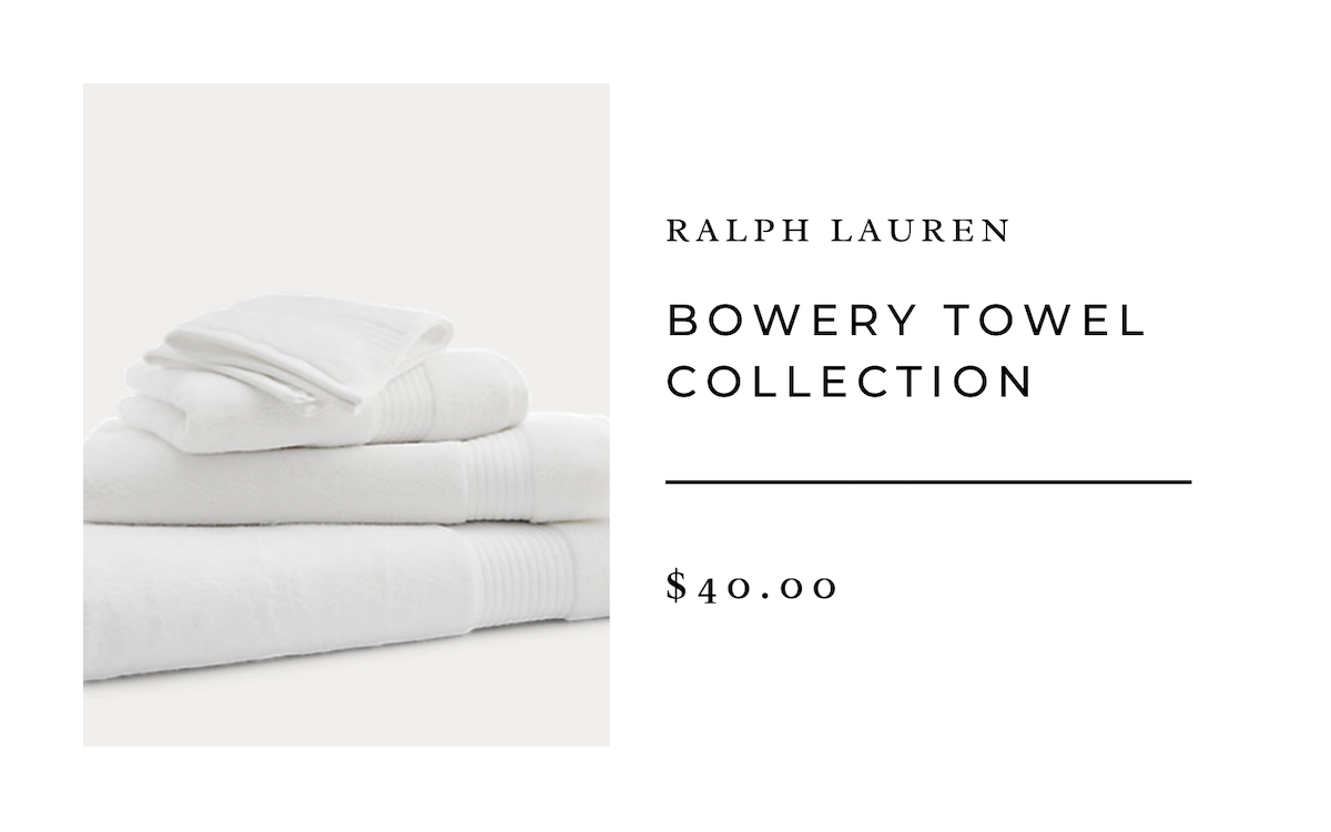 Ralph lauren 2025 bowery towels