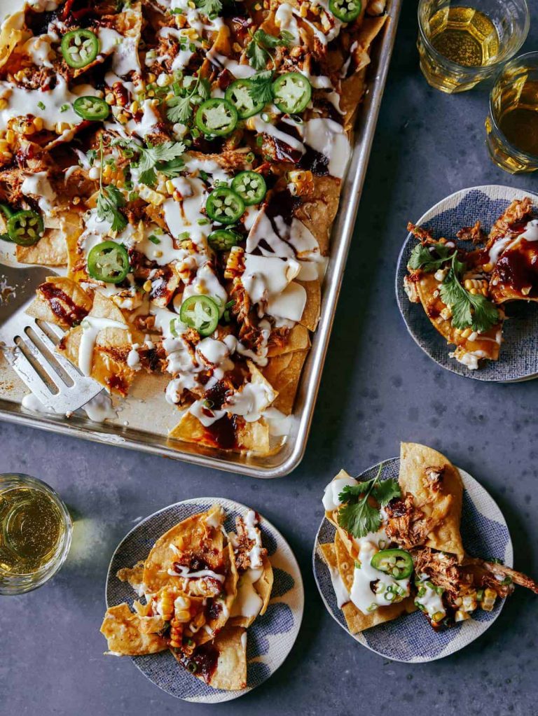 Sheet Pan Chipotle Chicken Nachos