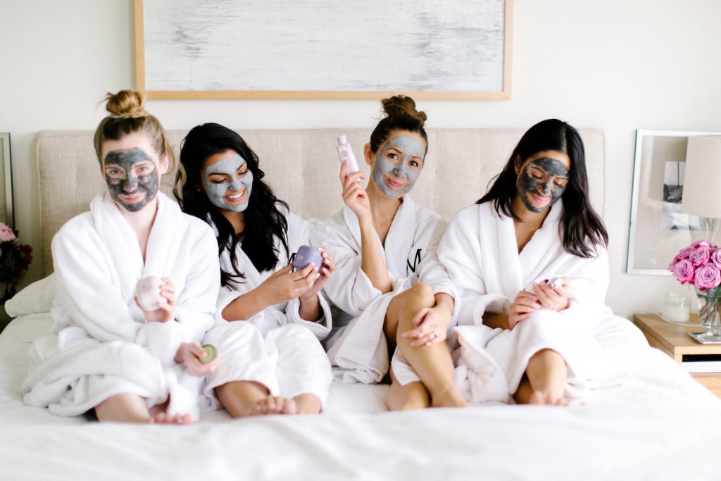 Camille Styles Nudeskincare, face masks, spa day
