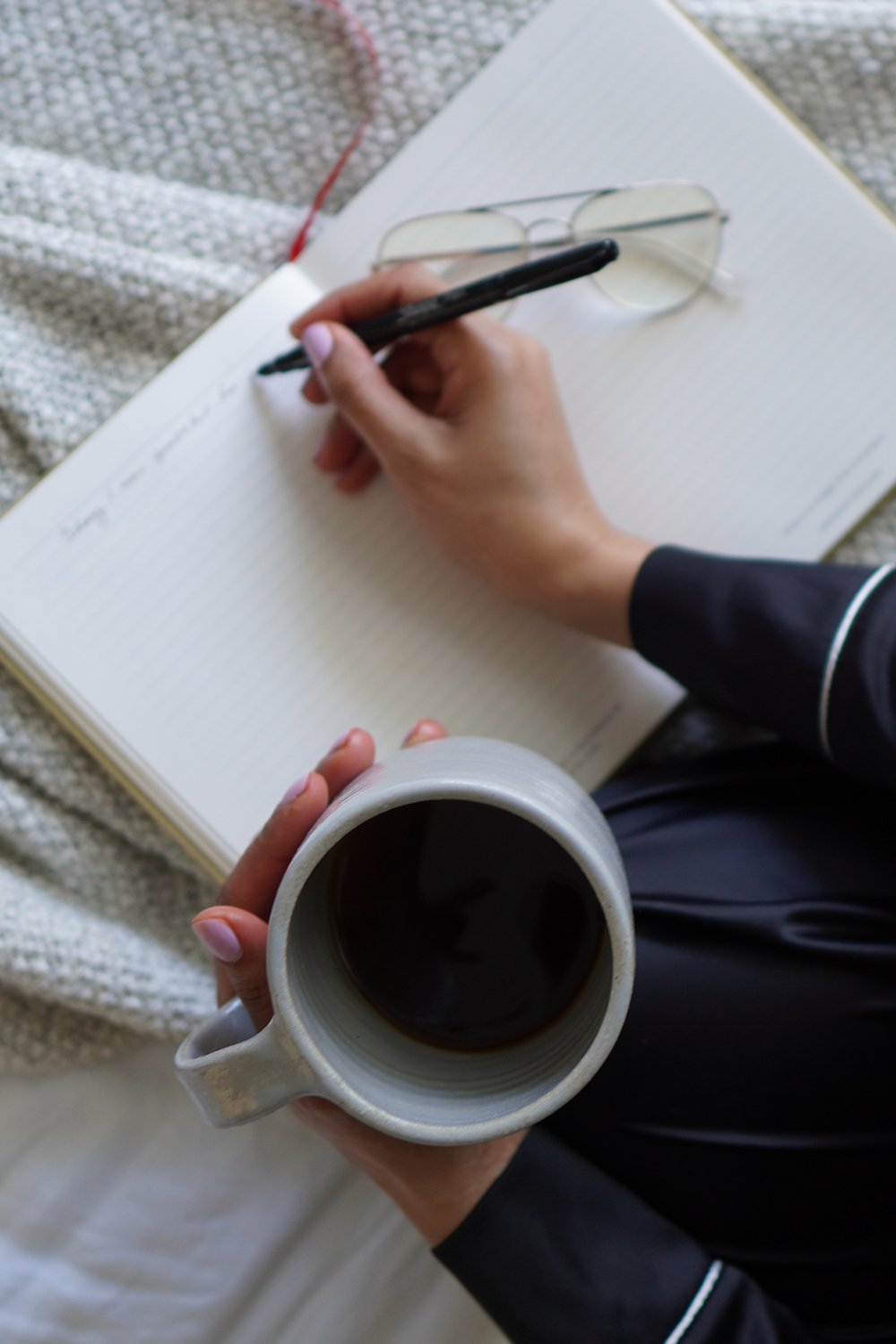 Anna Mae Groves, Stylemakers, coffee, notebook, morning, journaling