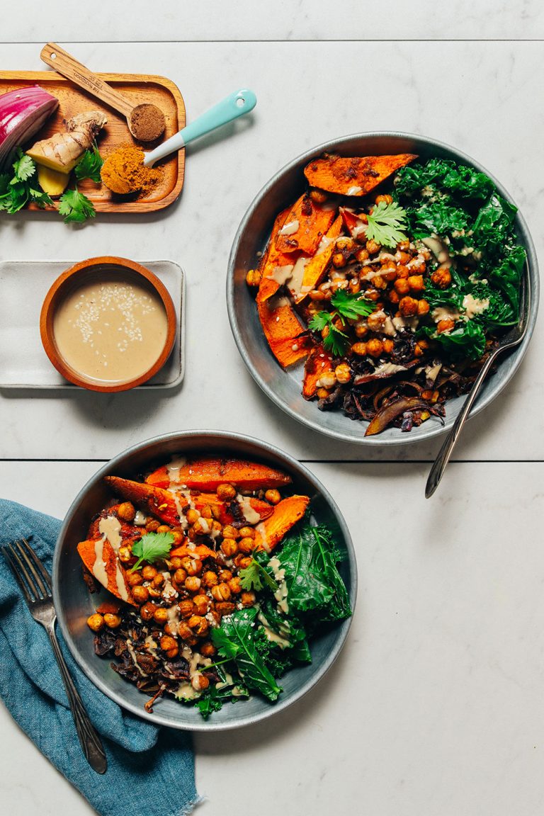 Curried Sweet Potato & Chickpeas