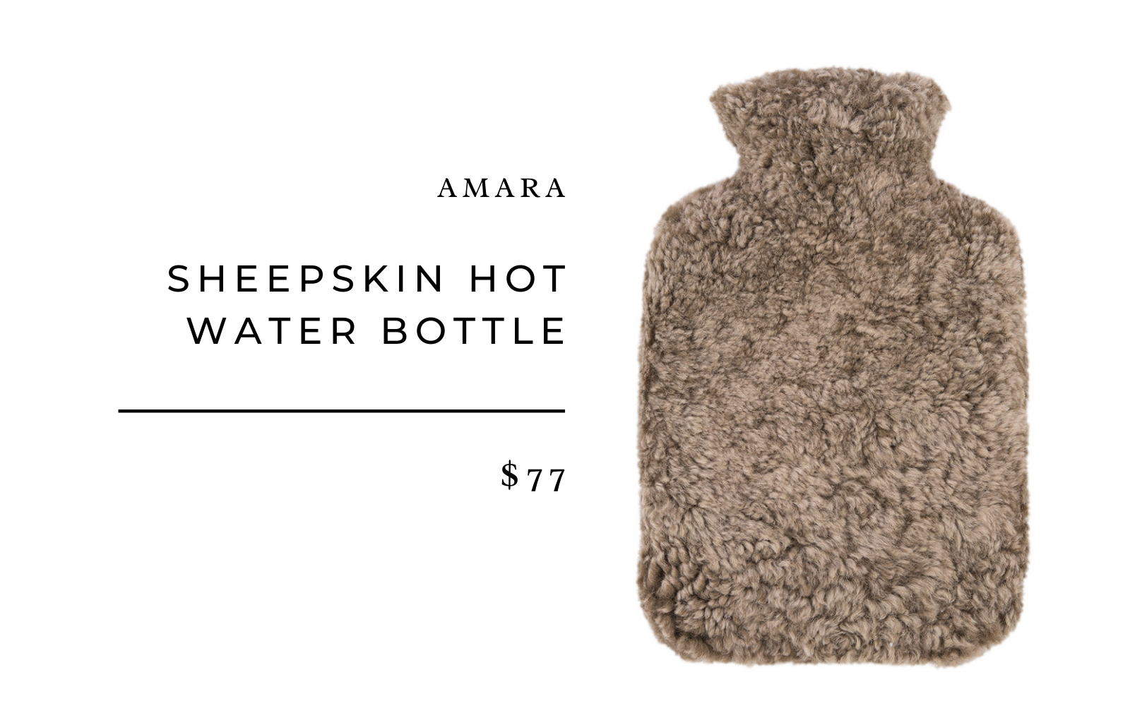 Amara Sheepskin Hot Water Bottle