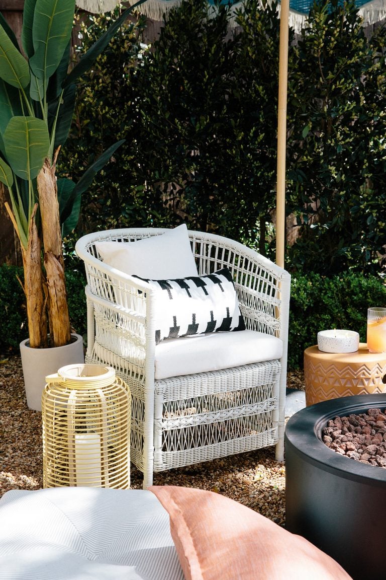 Boho Outdoor Lounge Area with Affordable Target Furniture