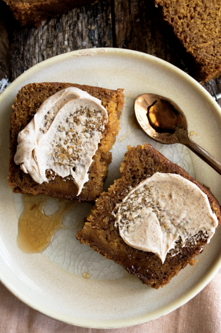 The Original Dish Maple Pumpkin Bread with Cinnamon Butter