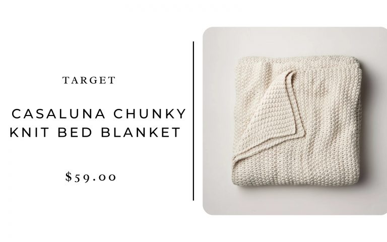 Target Casaluna Chunky Knit Bed Blanket 