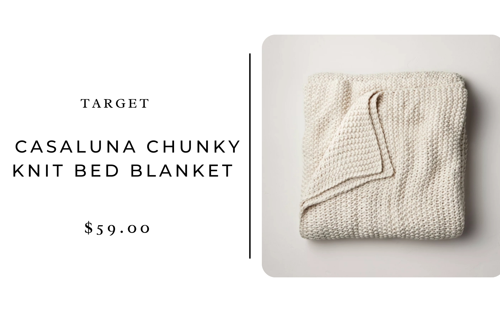 Target Casaluna Chunky Knit Bed Blanket