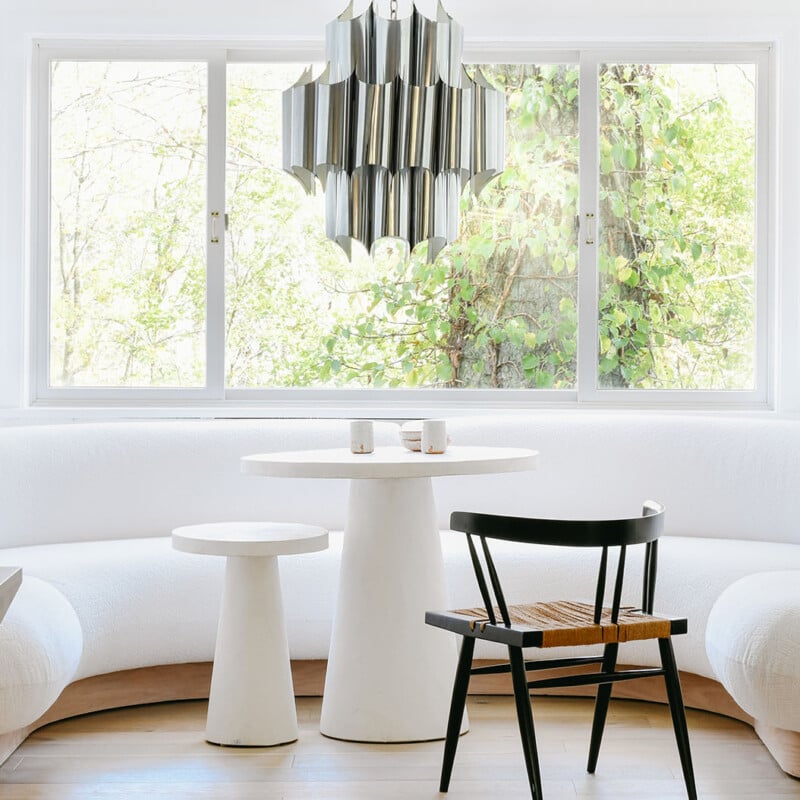 All-white interior design—Leanne Ford