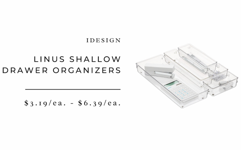 Shallow Acrylic Drawer Organizers