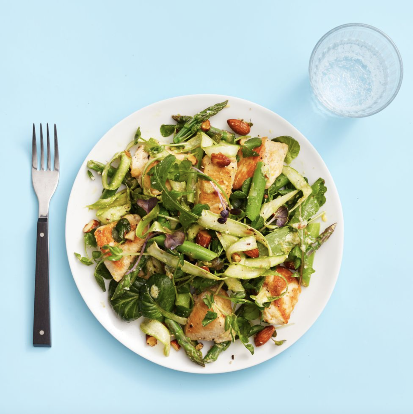  Chicken and Asparagus Salad with Meyer Lemon Vinaigrette by Good Housekeeping 