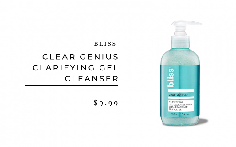 Bliss Clear Genius Clarifying Gel Cleanser - best anti-aging skincare products for your 30s