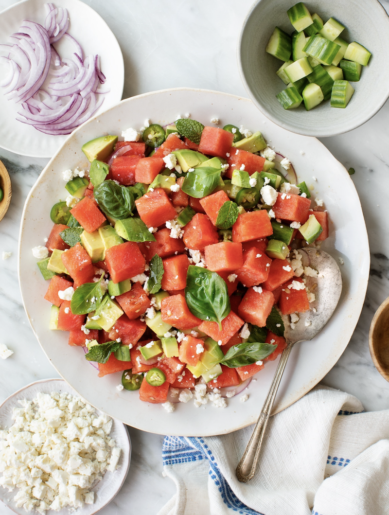 Watermelon Salad with Feta by Love and Lemons