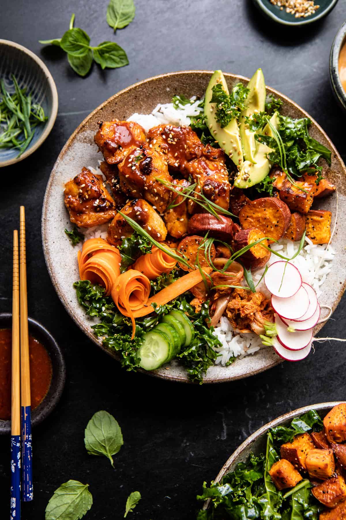 Korean Chicken Bowl with Sweet Potatoes and Yum Yum Sauce — Half Baked Harvest